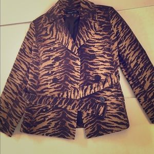 Jones New York Signature animal print jacket.