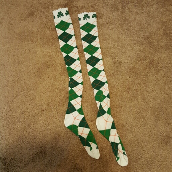 St. Pattys day knee high socks