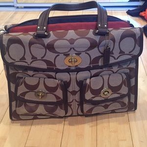 Authentic Coach laptop carrying case