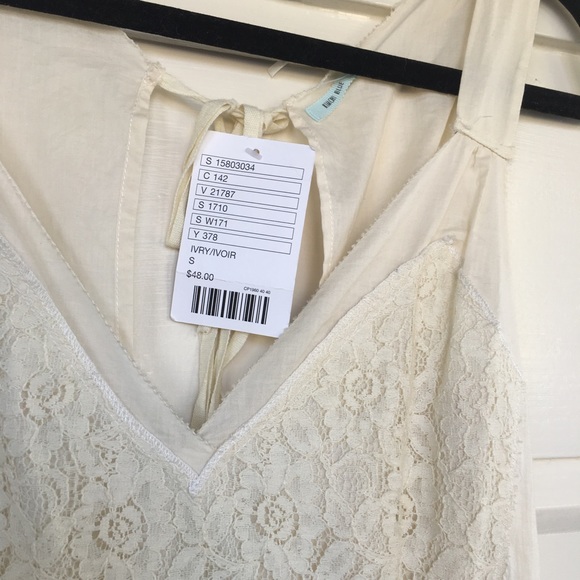 Urban Outfitters Lace and Canvas Slip Dress