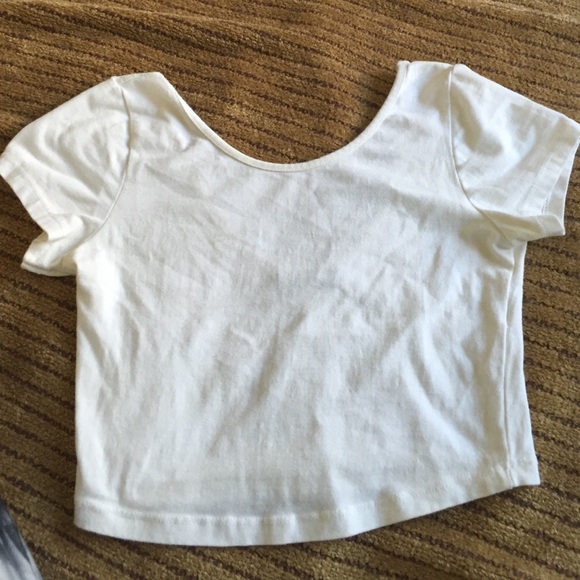 Brandy Melville white crop top