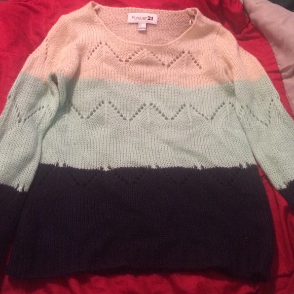 F21 Color block sweater - Picture 1 of 1