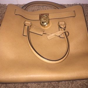 Tan Michael Kors bag