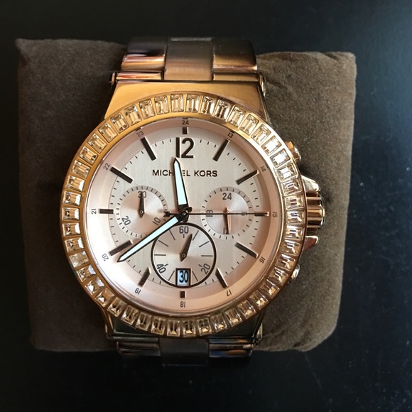 Michael Kors Bel Aire Chrono Rose Gold Watch - Picture 1 of 3