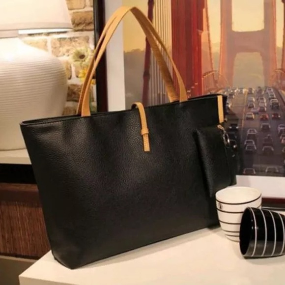 BLACK PURSE AND WALLET NEW