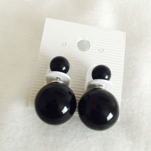 Black globe earring Jacket