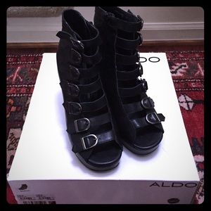 ALDO Daskal Wedge Ankle Boots Size 37 EU