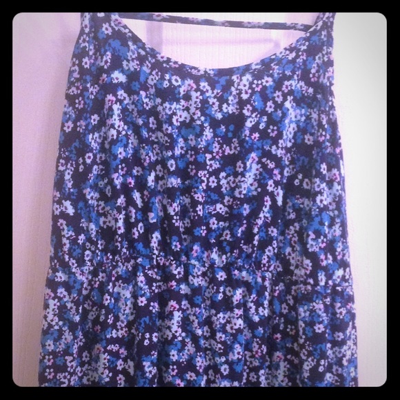 Blue Floral Mossimo Dress