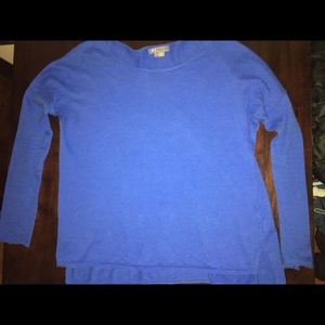Vince Royal Blue Asymmetrical Tunic Sweater S