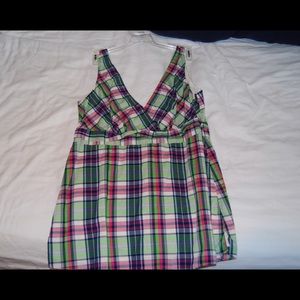 Jcrew VNeck Tank with Back Tie