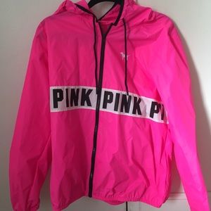 pink Victoria secret windbreaker