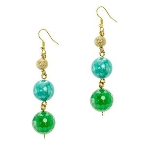 Jardin Jewelry - Genuine Jade Stone earrings Jardin Boutique Jardin Jewelry - Genuine Jade Stone earrings Jardin Boutique