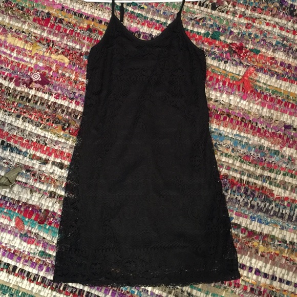 Black lace dress