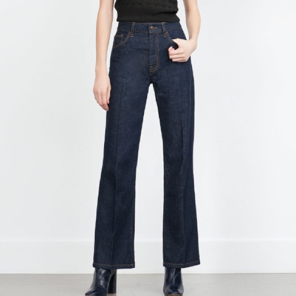 Zara High-Waist Bootcut Jeans
