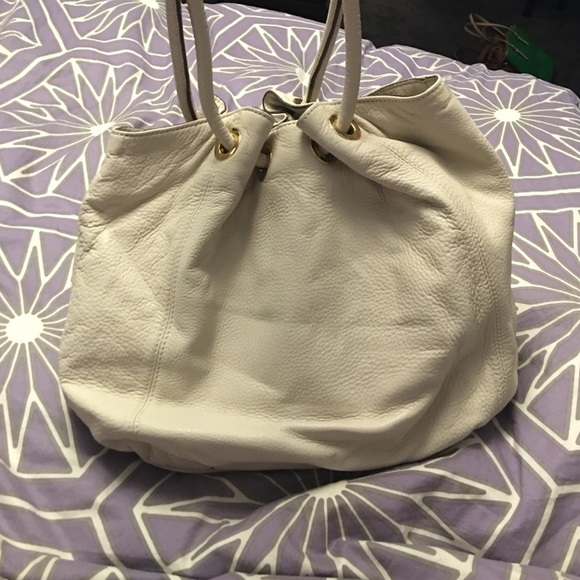 Cream colored large Michael Kors hobo - Picture 2 of 3