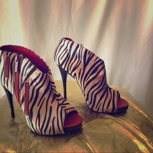 Michael Antonio Gold & Zebra Bootie