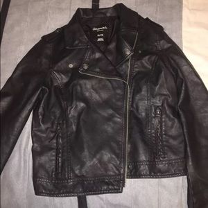 Black Faux Leather Jacket