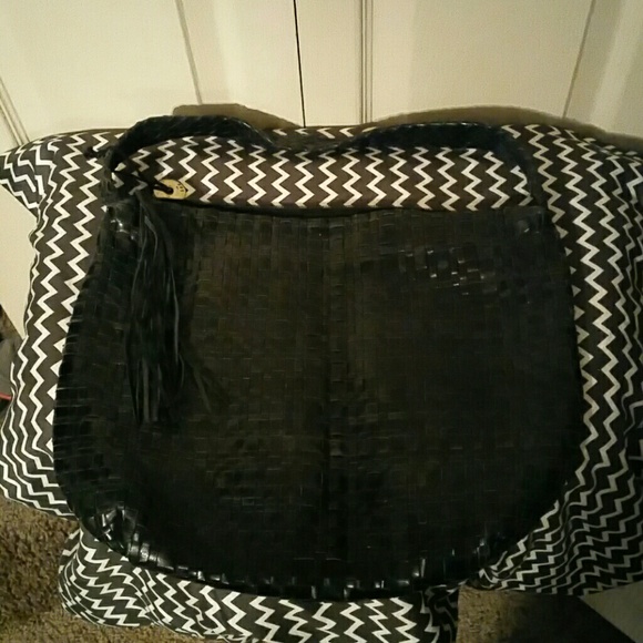 The Sak black leather purse