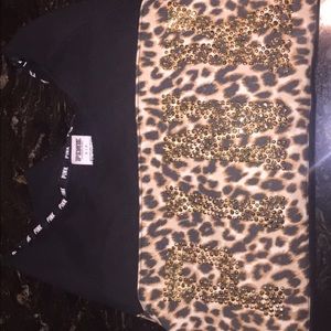 "Pink" Cheetah Crew Neck