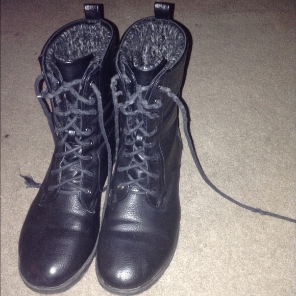 aeropostale sweater combat boots