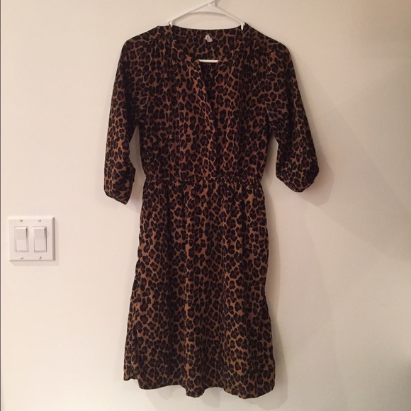 Old Navy Leopard Print Dress Sz S