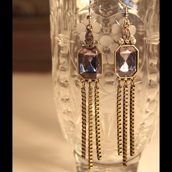 Long dangle earrings. Handmade - Picture 2 of 2