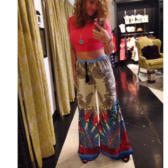 High waisted palazzo pants