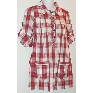 Free People Plaid Tunic