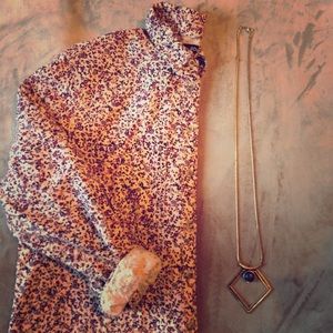 Urban Outfitters cozy floral flannel S