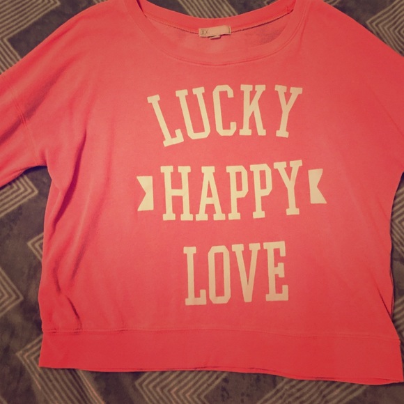 Crop sweatshirt 3/4 sleeves size S-M - Picture 1 of 3