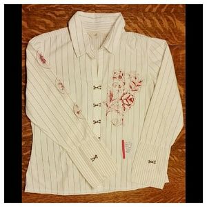 *FINAL PRICE DROP* Embroidered J.Jill Top