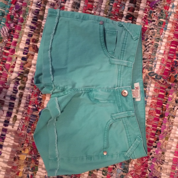 Teal shorts