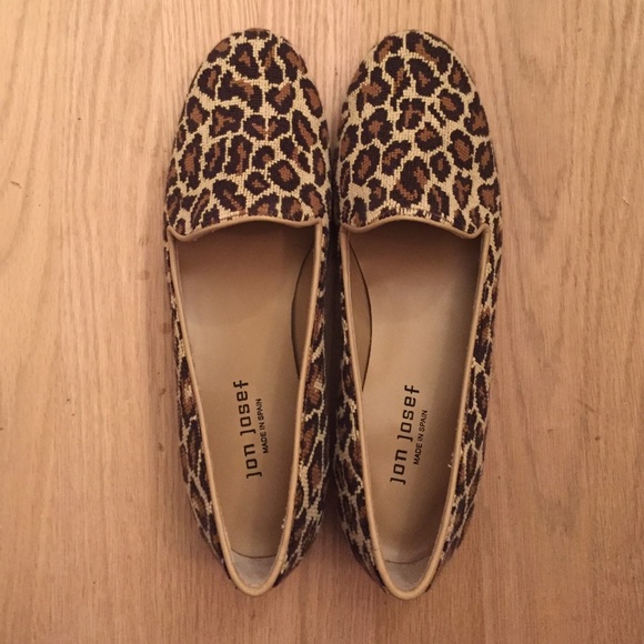 Cheetah Print Needlepoint Flats/Loafers