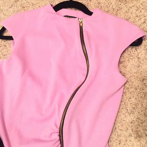 River island pink zipper dress - Picture 2 of 4