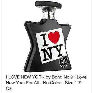 1 day sale. Price firm. Bond I love NY perfume