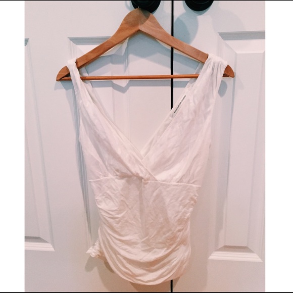 Diane von Furstenberg white tank top