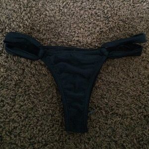 Black thong o'neill bikini bottoms