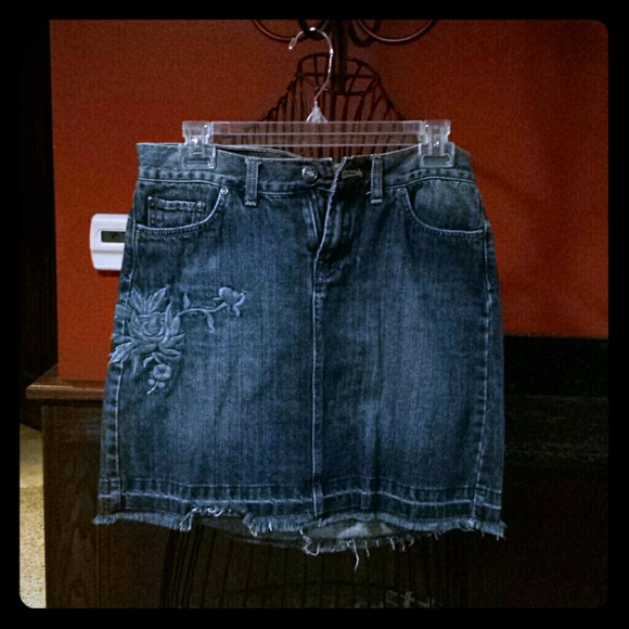 Boston proper jean skirt