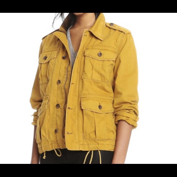 Mustard yellow safari jacket