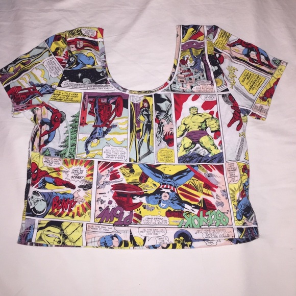 Forever 21 Marvel comics crop top