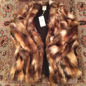Zara faux fur coat