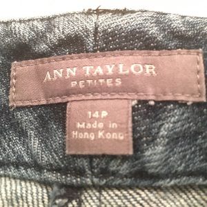 Ann Taylor 14 petite wide leg jeans
