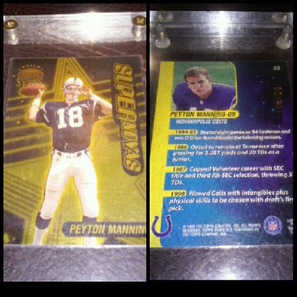 Peyton Manning S5 TOPPS GOLD SUPERnovas