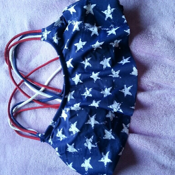 American flag biki top