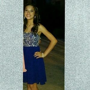 Royal blue formal dress