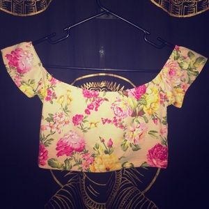 Floral crop top