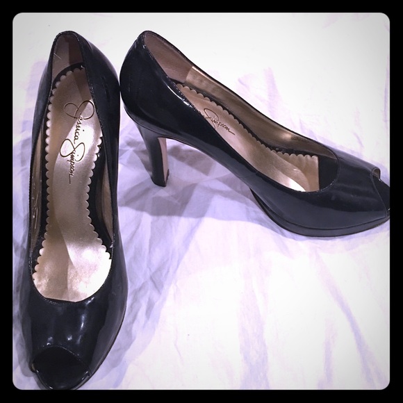 Jessica Simpson open toe heels