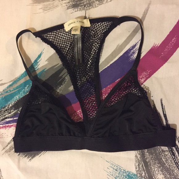 Silence + Noise mesh bra top