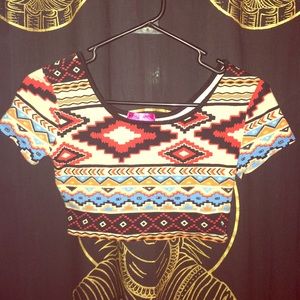 Aztec crop top