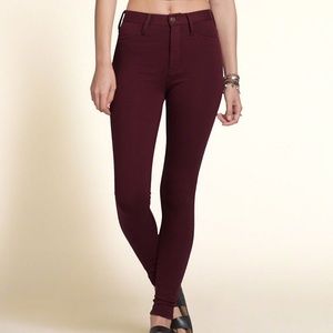 Burgundy Hollister Jeggings: Size 3R